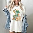 Cute Kawaii Dragon Fantasy Book Lover Book Nerd Women's Comfort Colors T-Shirt Ivory