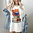 Cute Kawaii Kids Reading Books Glasses Red Panda Lover Women's Comfort Colors T-Shirt Ivory Cute Kawaii Kids Reading Books Glasses Red Panda Lover Women's Comfort Colors T-Shirt Ivory