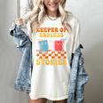 Cute Librarian Library Book Lover Keeper Of Endless Stories Women's Comfort Colors T-Shirt Ivory Cute Librarian Library Book Lover Keeper Of Endless Stories Women's Comfort Colors T-Shirt Ivory