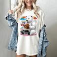 Cute Polar Bear Is Reading a Book Reading Polar Bear Women's Comfort Colors T-Shirt Ivory