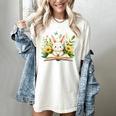 Cute Rabbit And Book Women Girls Reading Book Rabbit Lover Women's Comfort Colors T-Shirt Ivory