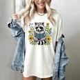 Cute Raccoon Reading Book Flowers Women's Comfort Colors T-Shirt Ivory Cute Raccoon Reading Book Flowers Women's Comfort Colors T-Shirt Ivory