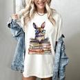 Cute Reading Bunny With Glasses Books Bookworm Reader Book Premium Tri-Blend Women's Comfort Colors T-Shirt Ivory