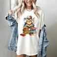 Cute Reading Chicken With Glasses Books Bookworm Reader Book Women's Comfort Colors T-Shirt Ivory