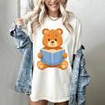 Cute Teddy Bear Reading Book Adorable For Readers Women's Comfort Colors T-Shirt Ivory