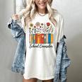 Cute Wildflower Book School Counseling Life School Counselor Women's Comfort Colors T-Shirt Ivory