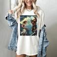 David And Goliath Bible Book Of Samuel King David Comic Women's Comfort Colors T-Shirt Ivory