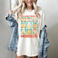DCC Many Faces Of Mordecai Grid Gamer Series Book Women's Comfort Colors T-Shirt Ivory