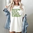 Defend Your Local Public Library For Book Lovers Women's Comfort Colors T-Shirt Ivory
