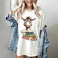 Donkey Reading Book Read Books Be Kind Stay Weird Librarian Women's Comfort Colors T-Shirt Ivory