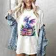 Dragon Book Fantasy Reading Women's Comfort Colors T-Shirt Ivory Dragon Book Fantasy Reading Women's Comfort Colors T-Shirt Ivory