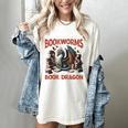 Dragon In A World Full Of Bookworms Be A Book Dragon Women's Comfort Colors T-Shirt Ivory Dragon In A World Full Of Bookworms Be A Book Dragon Women's Comfort Colors T-Shirt Ivory