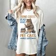 Drink Coffee Read Books Pet Cats Be Happy Bookworm Women's Comfort Colors T-Shirt Ivory