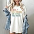 Easily Distracted By Books And Yarn Knitting & Crocheting Women's Comfort Colors T-Shirt Ivory Easily Distracted By Books And Yarn Knitting & Crocheting Women's Comfort Colors T-Shirt Ivory