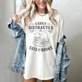 Easily Distracted By Cats And Books For Women Women's Comfort Colors T-Shirt Ivory