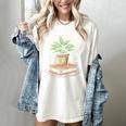 Easily Distracted By Plants And Books Women's Comfort Colors T-Shirt Ivory