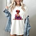 Educated Melanin Queen Afro Women Reading Book History Women's Comfort Colors T-Shirt Ivory