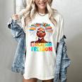 Education Is Freedom Afro Books Women's Comfort Colors T-Shirt Ivory