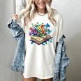 Enchanted Open Book With Blooming Flowers Women's Comfort Colors T-Shirt Ivory Enchanted Open Book With Blooming Flowers Women's Comfort Colors T-Shirt Ivory