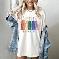 Equality Flower Books Equal Rights Social Justice Feminist Women's Comfort Colors T-Shirt Ivory Equality Flower Books Equal Rights Social Justice Feminist Women's Comfort Colors T-Shirt Ivory