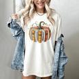 Fall Book Pumpkin Fall Librarians Bookworm Teachers Students Women's Comfort Colors T-Shirt Ivory