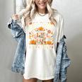 Fall In Love With Reading Book Autumn Pumpkins And Teachers Women's Comfort Colors T-Shirt Ivory