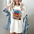 Fantasy Drama Tragedy Books Subtle Reader Librarian Flower Women's Comfort Colors T-Shirt Ivory
