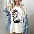 Female Librarian Rosie Riveter Book Guardian Woman Women's Comfort Colors T-Shirt Ivory