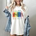Floral Book Equality Human Rights Social Justice Peace Love Women's Comfort Colors T-Shirt Ivory