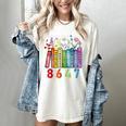Floral Foxglove Daisy Tulip 8647 Books Lover Blooming Flower Women's Comfort Colors T-Shirt Ivory Floral Foxglove Daisy Tulip 8647 Books Lover Blooming Flower Women's Comfort Colors T-Shirt Ivory