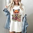 Fox Read Books Be Kind Stay Weird Reader Cute Nerd Bookworm Women's Comfort Colors T-Shirt Ivory