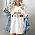 Freadom Anti Banned Books Lovers Reading Librarian Bookworm Women's Comfort Colors T-Shirt Ivory