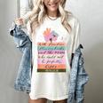 With Freedom Flowers Books And The Moon Women's Comfort Colors T-Shirt Ivory