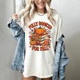 Fully Booked For Fall Books Pumpkin Autumn Thanksgiving Women's Comfort Colors T-Shirt Ivory Fully Booked For Fall Books Pumpkin Autumn Thanksgiving Women's Comfort Colors T-Shirt Ivory