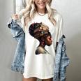 Girl Crown Of Books African Teacher Black History BHM Women's Comfort Colors T-Shirt Ivory