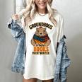 Groundhogs Prefer Books Over Winter February Women's Comfort Colors T-Shirt Ivory Groundhogs Prefer Books Over Winter February Women's Comfort Colors T-Shirt Ivory