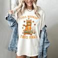 Halloween Fully Booked This Fall Book Ginger Cat Reading Women's Comfort Colors T-Shirt Ivory Halloween Fully Booked This Fall Book Ginger Cat Reading Women's Comfort Colors T-Shirt Ivory