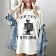 Halloween Skeleton Pun Book Lover Library Joke Women's Comfort Colors T-Shirt Ivory Halloween Skeleton Pun Book Lover Library Joke Women's Comfort Colors T-Shirt Ivory