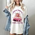 Where Hearts Groovy Meet Stories Coffee Books Valentines Day Women's Comfort Colors T-Shirt Ivory Where Hearts Groovy Meet Stories Coffee Books Valentines Day Women's Comfort Colors T-Shirt Ivory