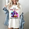I'm A Book Dragon Not A Worm Women's Comfort Colors T-Shirt Ivory