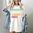 Introvert Cute Horse Lover Horse Riding Equestrian Women's Comfort Colors T-Shirt Ivory Introvert Cute Horse Lover Horse Riding Equestrian Women's Comfort Colors T-Shirt Ivory