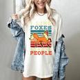 Introvert Fox Animal Lover Saying Loner Antisocial Women's Comfort Colors T-Shirt Ivory
