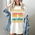 Introvert But Willing To Discuss Running Women's Comfort Colors T-Shirt Ivory