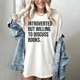 Introverted Bookworm Books Introvert Women's Comfort Colors T-Shirt Ivory
