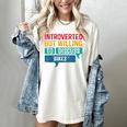 Introverted But Willing To Discuss Bikes Women's Comfort Colors T-Shirt Ivory Introverted But Willing To Discuss Bikes Women's Comfort Colors T-Shirt Ivory