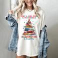 Just a Girl Who Loves Books All Booked For Christmas Women's Comfort Colors T-Shirt Ivory Just a Girl Who Loves Books All Booked For Christmas Women's Comfort Colors T-Shirt Ivory