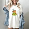 Just a Girl Who Loves Books And Capybaras Women's Comfort Colors T-Shirt Ivory Just a Girl Who Loves Books And Capybaras Women's Comfort Colors T-Shirt Ivory