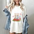 Just A Girl That Loves Cats And Books Cute Cat & Bookwork Women's Comfort Colors T-Shirt Ivory Just A Girl That Loves Cats And Books Cute Cat & Bookwork Women's Comfort Colors T-Shirt Ivory
