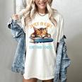 Just a Girl Who Loves Cats And Books Kitties Pet Art Lover Women's Comfort Colors T-Shirt Ivory