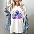 Just A Girl Who Loves Dragons And Books Cute Dragon Reading Premium Tri-Blend Women's Comfort Colors T-Shirt Ivory
